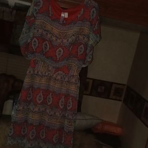 Alya womens patterned dress